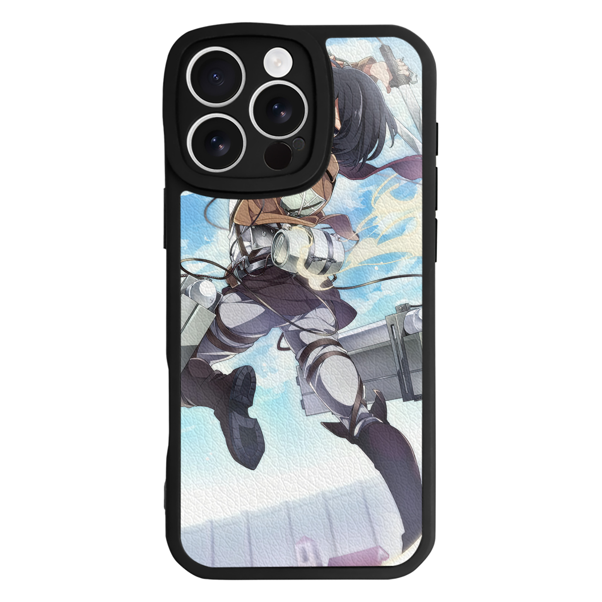 （画像用） 進撃の巨人 Attack on Titan 【iPhone 16シリーズ対応】シリコンスマホケース（レザー調） 材質：シリコン